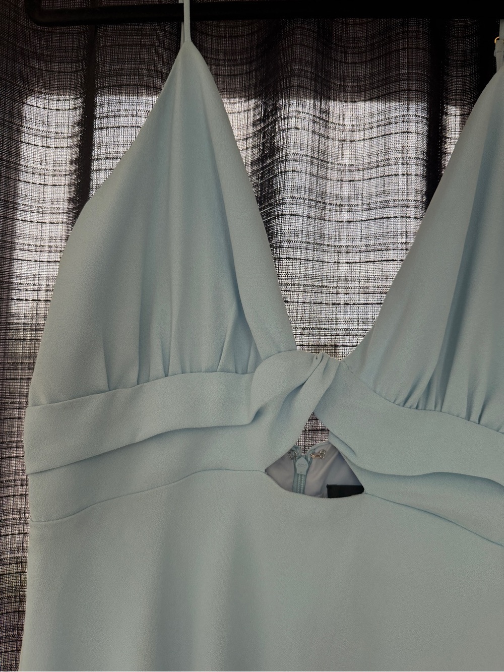 Light Blue Spaghetti Strap Midi Dress - Picture 2 of 6